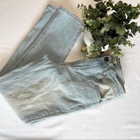 BLUE ASPHALT jeans lightly distressed denim 5/27 light wash denim blue jeans 5 - Picture 9 of 10